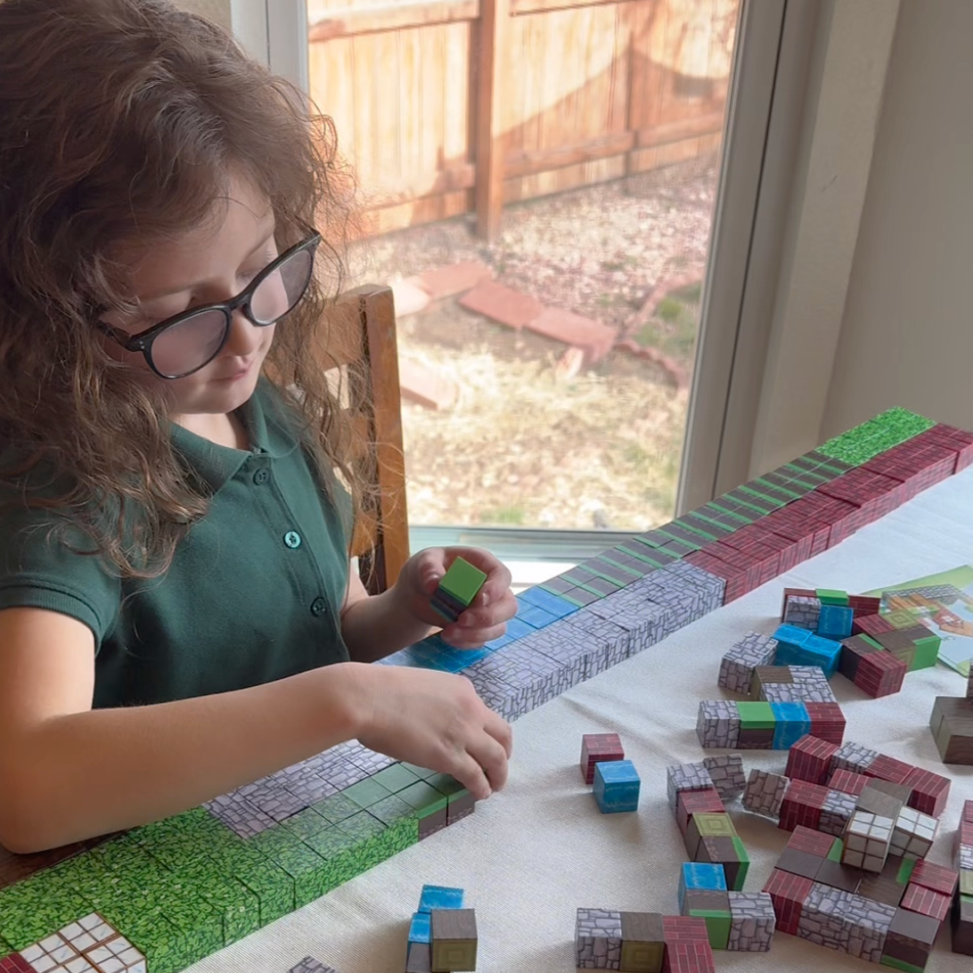 Minecraftowe Klocki Magnetyczne- Gra w prawdziwym życiu